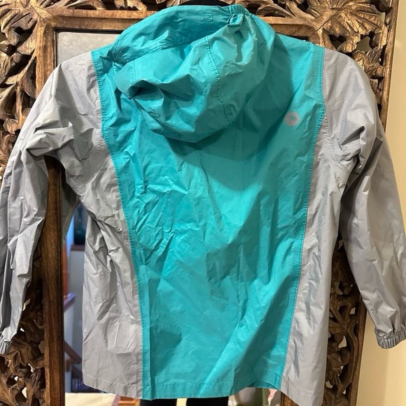 Marmot Girl's Precip Eco Jacket Kids Rain Jacket Size Small Like New - Picture 4 of 5